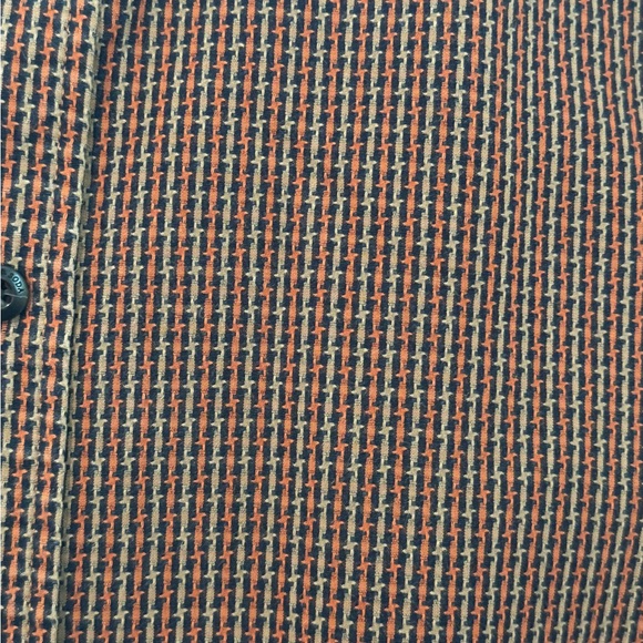 Scotch & Soda Men's Orange Checkered Shirt - Picture 7 of 11